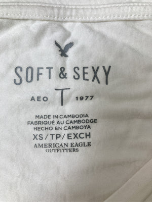 American Eagle Outfitters/アメリカンイーグルアウトフィッターズ/Tシャツ/カットソー/トップス/ホワイト/XS
