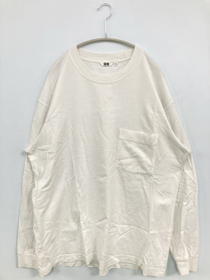 UNIQLO/ユニクロ/Tシャツ/カットソー/トップス/ホワイト/XL