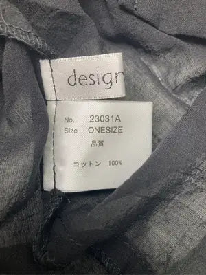 design aera/シャツ/ブラウス/トップス/ブラック/one size