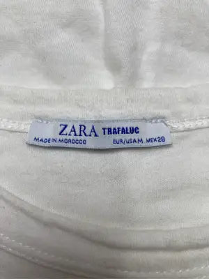 ZARA/ザラ/Tシャツ/カットソー/トップス/ホワイト/EUR M/USA M/MEX 28