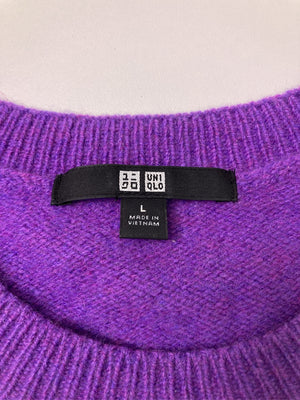 UNIQLO/ユニクロ/ニット/セーター/トップス/パープル/L