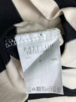BAYFLOW/ベイフロー/Tシャツ/カットソー/トップス/ブラック/2