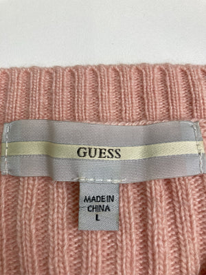 GUESS/ゲス/ニット/セーター/トップス/ピンク/L