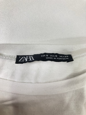 ZARA/ザラ/Tシャツ/カットソー/トップス/ホワイト/S