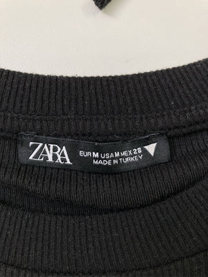 ZARA/ザラ/Tシャツ/カットソー/トップス/ブラック/M