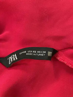 ZARA/ザラ/ノースリーブ/トップス/レッド/EUR XS/USA XS/MEX 24
