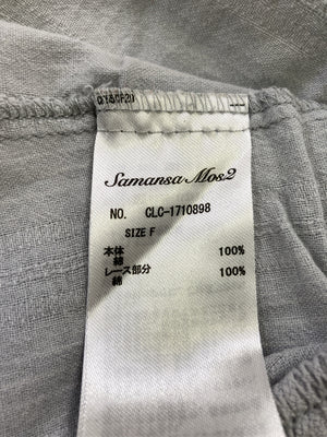 Samansa Mos2/サマンサモスモス/Tシャツ/カットソー/トップス/グレー/F