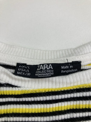 ZARA/ザラ/Tシャツ/カットソー/トップス/イエロー/L