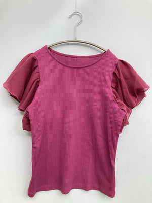 Tシャツ/カットソー/トップス/ピンク/MM