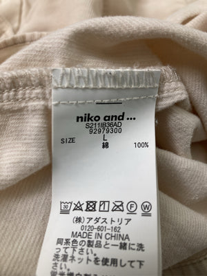 niko and .../ニコアンド/シャツ/ブラウス/トップス/ベージュ/L