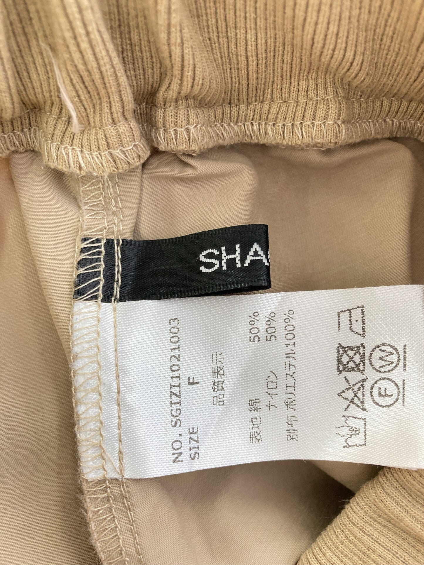 SHAGGIE/シャギー/カーゴパンツ/パンツ/ベージュ/F