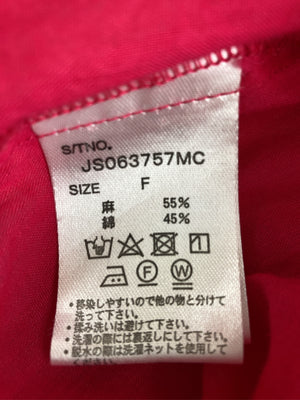 JEANASIS/ジーナシス/シャツ/ブラウス/トップス/レッド/F