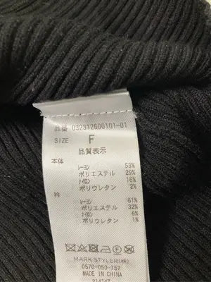 LAGUNAMOON/ラグナムーン/Tシャツ/カットソー/トップス/ブラック/F