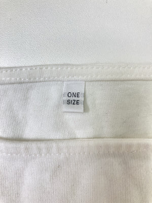 Tシャツ/カットソー/トップス/ホワイト/one size