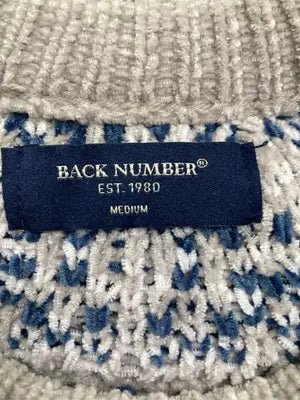 BACK NUMBER/バックナンバー/ニット/セーター/トップス/ベージュ/MEDIUM