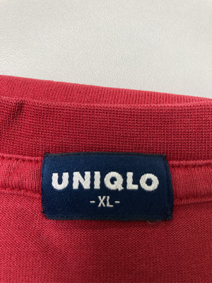 UNIQLO/ユニクロ/Tシャツ/カットソー/トップス/レッド/XL