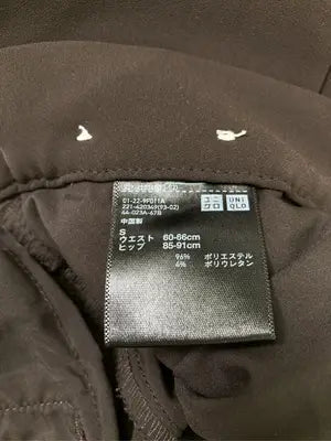UNIQLO/ユニクロ/スラックス/パンツ/ブラウン/S ウエスト60-66cm ヒップ85-91cm