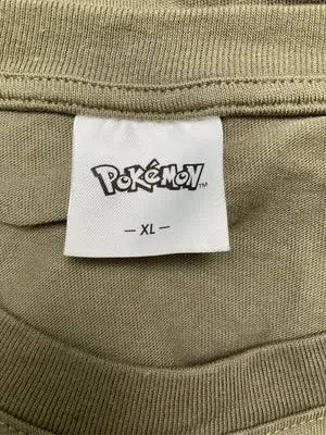 POKEMON/Tシャツ/カットソー/トップス/カーキ/XL