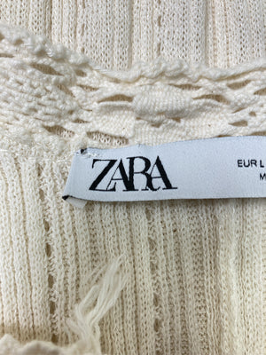 ZARA/ザラ/ワンピース/ワンピース/ドレス/アイボリー/L