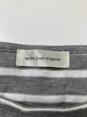 apres jour mignon/アプレジュールミニョン/Tシャツ/カットソー/トップス/グレー/F