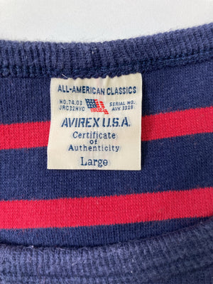 AVIREX U.S.A./アヴィレックスユーエスエー/Tシャツ/カットソー/トップス/ネイビー/Large