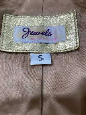 JEWELS/レザージャケット/ジャケット/アウター/ゴールド/S