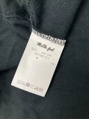 MILK FED./ミルクフェド/Tシャツ/カットソー/トップス/ブラック/ONE SIZE