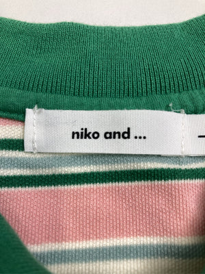 niko and .../ニコアンド/ポロシャツ/トップス/グリーン/L