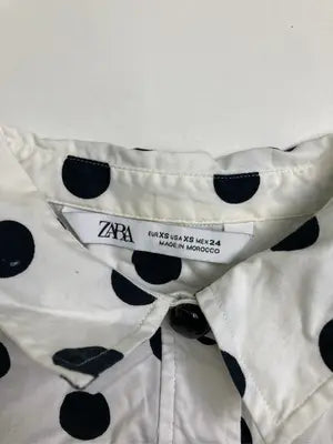 ZARA/ザラ/シャツ/ブラウス/トップス/ホワイト/XS