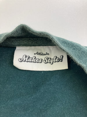 Attitude makes style!/アティチュードメイクススタイル/Tシャツ/カットソー/トップス/グリーン/M
