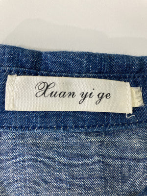 xuan yi ge/シャツ/ブラウス/トップス/ブルー