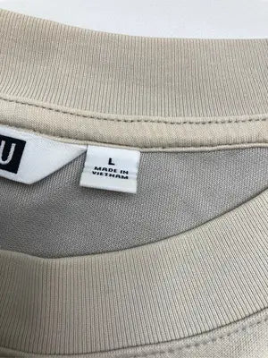 UNIQLO/ユニクロ/Tシャツ/カットソー/トップス/ベージュ/L