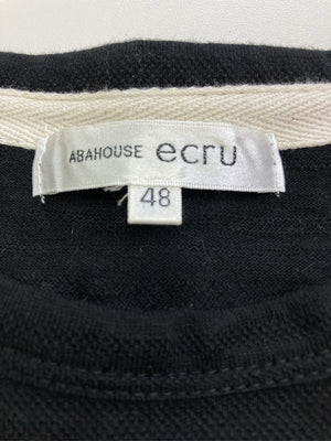 ABAHOUSE ECRU/Tシャツ/カットソー/トップス/ブラック/48