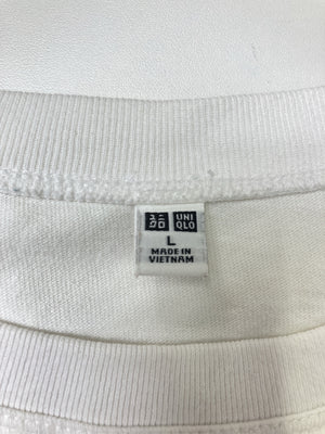 UNIQLO/ユニクロ/Tシャツ/カットソー/トップス/ホワイト/L