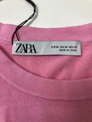 ZARA/ザラ/Tシャツ/カットソー/トップス/ピンク/M