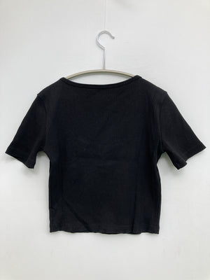 ZARA/ザラ/Tシャツ/カットソー/トップス/ブラック/EUR S/USA S/MEX 26