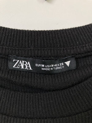 ZARA/ザラ/Tシャツ/カットソー/トップス/ブラック/M