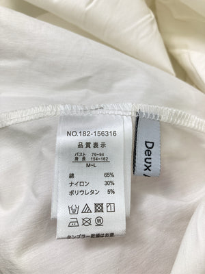 Deux Amour/ドゥアムール/シャツ/ブラウス/トップス/ホワイト/M-L