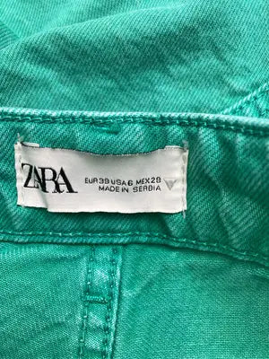ZARA/ザラ/デニムパンツ/パンツ/グリーン/USA 6