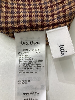 Mila Owen/ミラオーウェン/シャツワンピース/ワンピース/ドレス/ブラウン/0