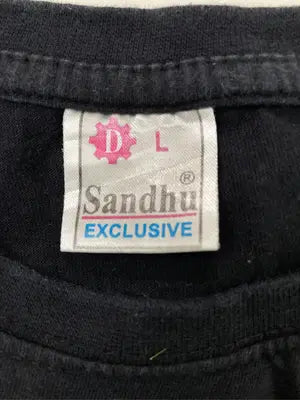 Sandhu/Tシャツ/カットソー/トップス/ブラック/L