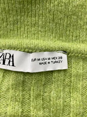 ZARA/ザラ/ニット/セーター/トップス/ライトグリーン/M