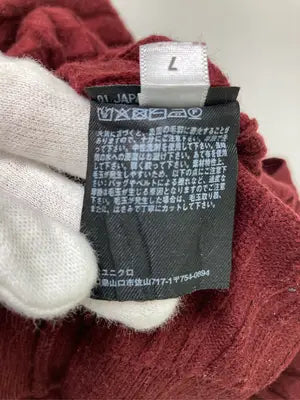 UNIQLO/ユニクロ/ニット/セーター/トップス/レッド/L