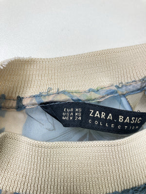 ZARA BASIC/ザラベーシック/Tシャツ/カットソー/トップス/スカイブルー/XS