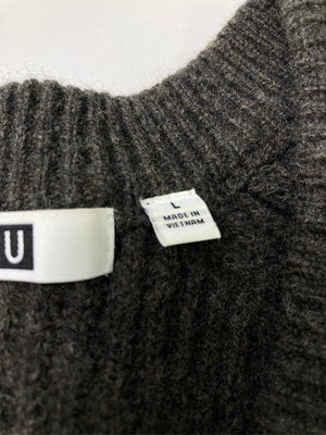UNIQLO/ユニクロ/ニット/セーター/トップス/グレー/L