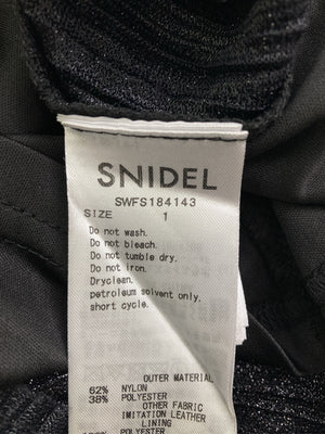 SNIDEL/スナイデル/ショート/ミニスカート/スカート/ブラック/1