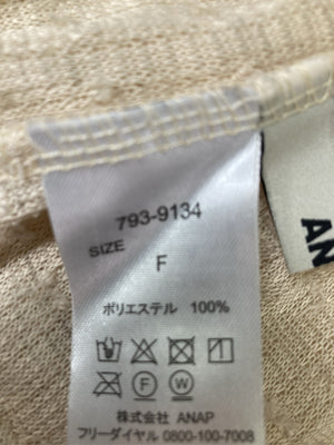 ANAP/アナップ/ニット/セーター/トップス/ベージュ/F