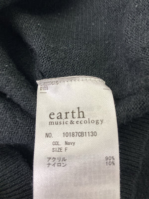 earth music&ecology/アースミュージックアンドエコロジー/ニット/セーター/トップス/ネイビー/F