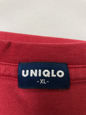 UNIQLO/ユニクロ/Tシャツ/カットソー/トップス/レッド/XL