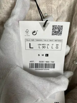 ZARA/ザラ/ニット/セーター/トップス/ベージュ/USA L